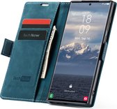 Hoesje geschikt voor Samsung Galaxy S24 Ultra - Book Case Leer Slimline Blauw