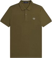 Fred Perry - Polo M6000 Donkergroen - Slim-fit - Heren Poloshirt Maat M