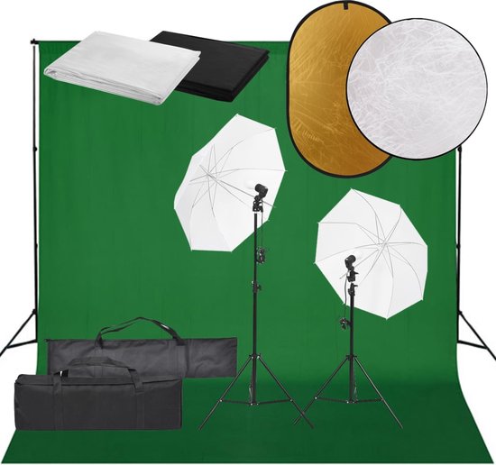 FGen Oktagonale Softbox Fotostudio Set,1x50cm Soft Box Kabellänge 300cm mit 60W 3000-6500K LED Lampen,150cm Verstellbarer Lichtständer für Studiofotografie,Videoaufnahmen und Live Gaming