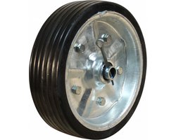 Wiel met stalen velg incl. as en splitpen - 200x60 mm - Los wiel - Novio