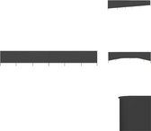 vidaXL Inklapbaar Windscherm - 800 x 160 cm - Antraciet Nonwoven Stof en Hout - Windscherm (tent)