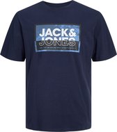 Jack & Jones t-shirt jongens - blauw - JCOlogan - maat 140