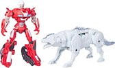 Transformers Rise of the Beasts Arcee & Silverfang - Actiefiguur