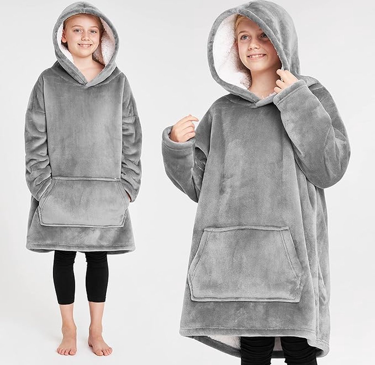 Luxe knuffeltrui hoodiedeken