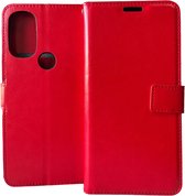 Portemonnee Book Case Hoesje Geschikt voor: Motorola Moto G71 5G rood