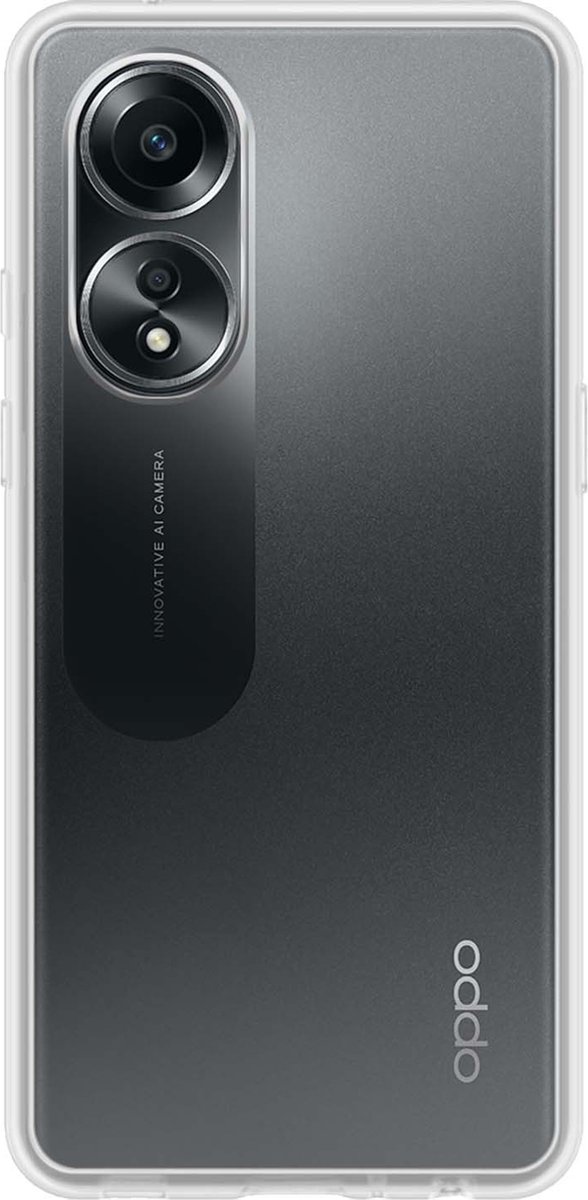 Hoes - Geschikt voor OPPO A58 - Sterk & Shockproof - Hoesje Cover - Siliconen Case - Transparant