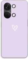 Case Company® - Hoesje geschikt voor OnePlus Nord 3 hoesje - Klein hartje paars - Soft Cover Telefoonhoesje - Bescherming aan alle Kanten en Schermrand