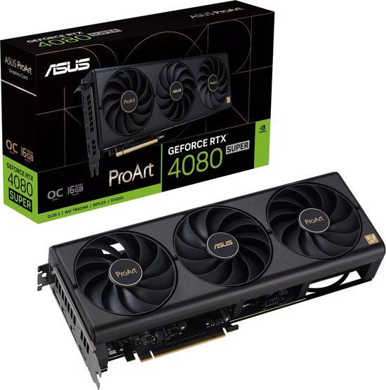 ASUS ProArt -RTX4080S-O16G NVIDIA GeForce RTX 4080 SUPER 16 GB GDDR6X