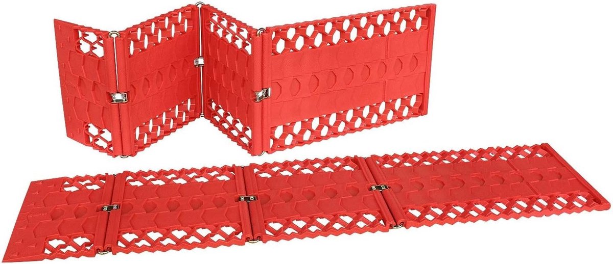 Set van 2 rijhulpen, antislipmat, kunststof, set van 2 stuks, tractiehulp, sneeuw, ijs, zand, modder, offroad, aanrijmat, zandplaat
