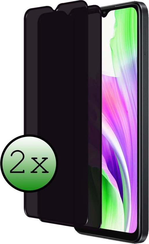 Protecteur d'écran adapté pour OPPO A38 Protecteur d'écran Verre de protection de confidentialité - Protecteur d'écran adapté pour OPPO A38 Protecteur d'écran Confidentialité plein écran - 2 pièces