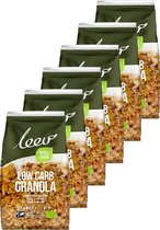 Leev® Bio | Low Carb Granola | Crunchy | 6 stuks | 6 x 350g