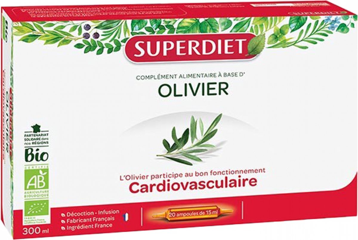 Goedkoopste Superdiet Olijfboom Biologisch 20 Flesjes