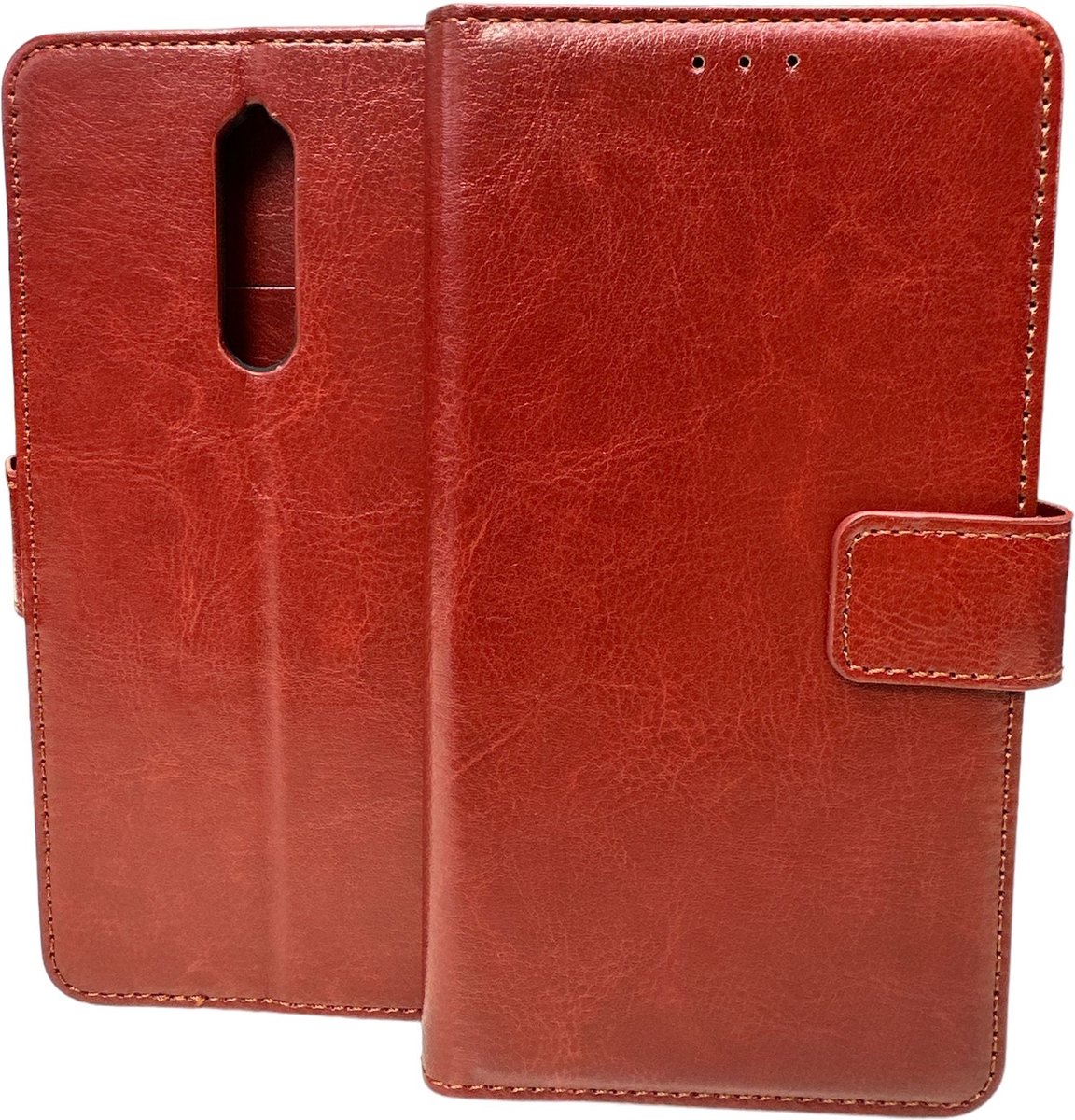 Portemonnee Book Case Hoesje Geschikt voor: Nokia 5 - Bruin