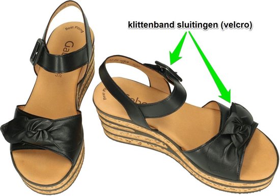 Gabor -Dames - zwart - sandalen