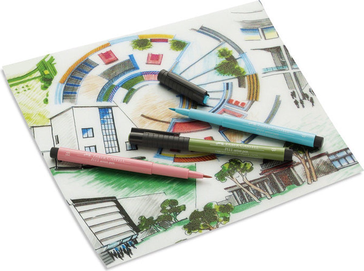 Faber-Castell brushpen - tekenstift - Pitt Artist Pen - Big Brush - 199 zwart - FC-167699 — afbeelding 7