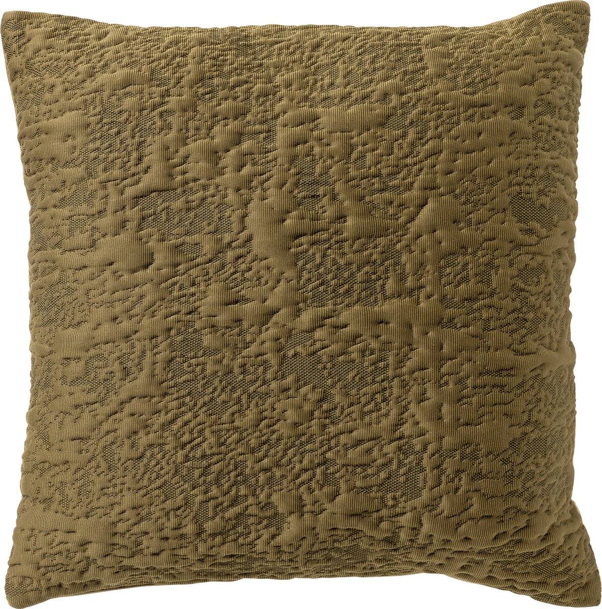 Dutch Decor Sierkussen Lyla - Polyester - Groen - 45x45 cm (BxH) - 3D Patroon
