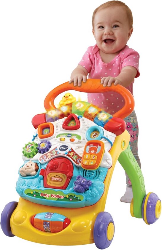VTech 2 in 1 Baby Walker - Loopwagen Baby - Educatief Baby Speelgoed - Licht & Geluidseffecten - Nederlands Gesproken Speelgoed - Cadeau - 9 tot 36 Maanden