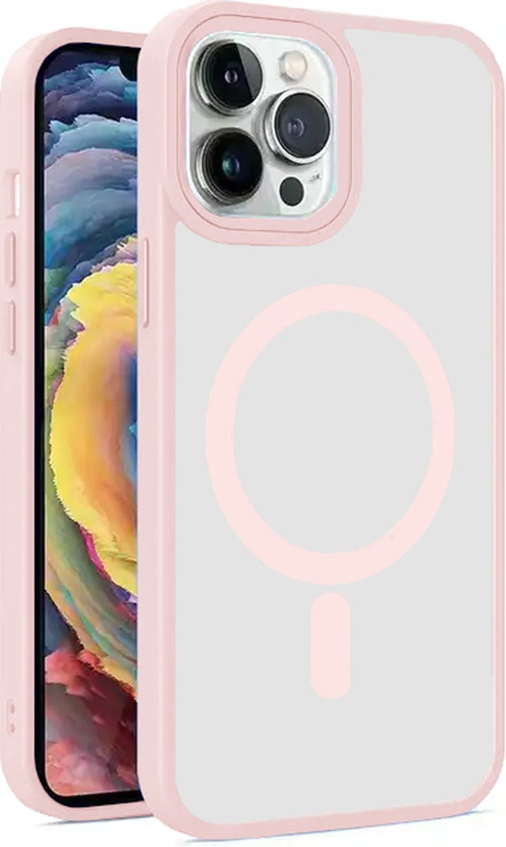 Armordrop Magnetisch Hoesje Geschikt Voor iPhone 15 Pro Max - Roze