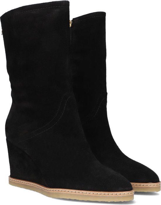 Notre-V Ap176 Enkellaarsjes - Enkelboots met rits - Dames - Zwart - Maat 39