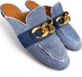 Babouche G Sammy-33 Licht Blue D Blue Jeans-slipper jeans babouche MT 36