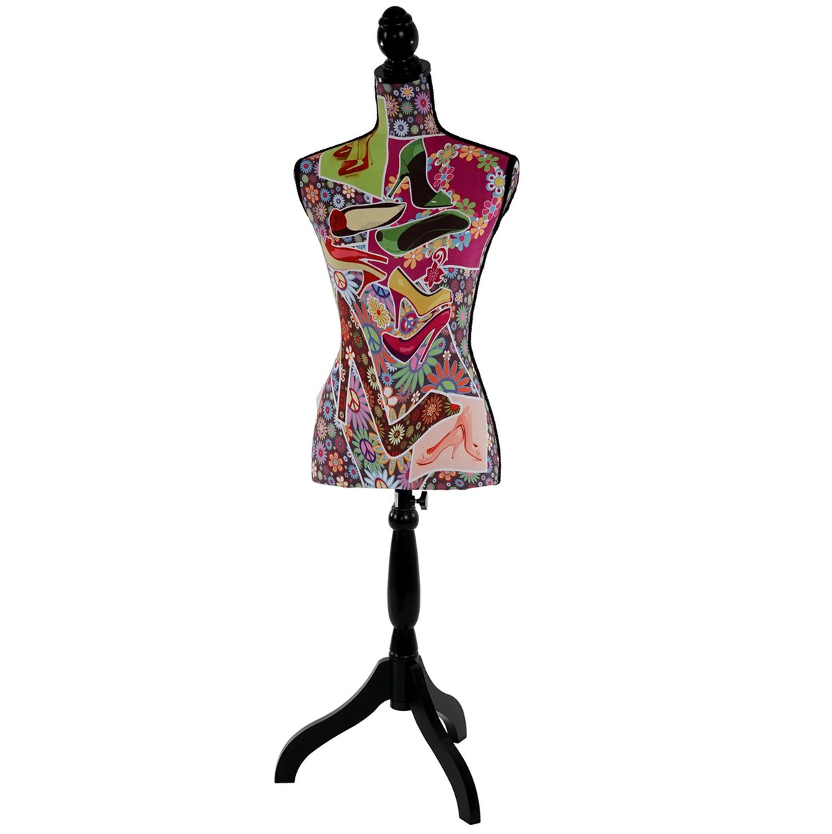 Cosmo Casa Paspop - Mannequin Torso - Vrouwelijk - Glasvezel - Hoge Hakken