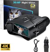 Night vision 4K Verrekijker- Nacht- nachtkijker – Verrekijker - nachtkijker met infrarood – Warmtebeeld - 300 Meter