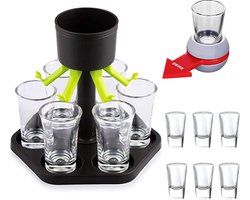 6 plastic schietdispensers en houders, schietdispenser, schotglazen, drankdispenser, drankverdeler met siliconen stop voor dranken, bedrijfsfeest
