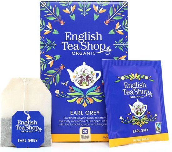 English Tea Shop - Earl Grey - zwarte Ceylon thee - Biologisch - 1 doosje thee