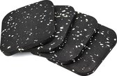 4 stuks antislip rubberen pads 100 x 100 x 10 mm rubberen pads antislip meubels voor meubels, bed, wasmachine en droger JZD-01