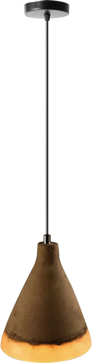TooLight Hanglamp Loft APP494-1CP - E27 - 17.5 x 20.5 cm - Bruin