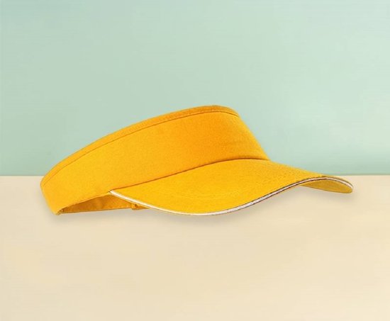 zonneklep pet- sun visor cap - geel - yellow