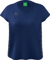 Erima Essential Team T-Shirt Dames - New Navy / Slate Grey | Maat: 36