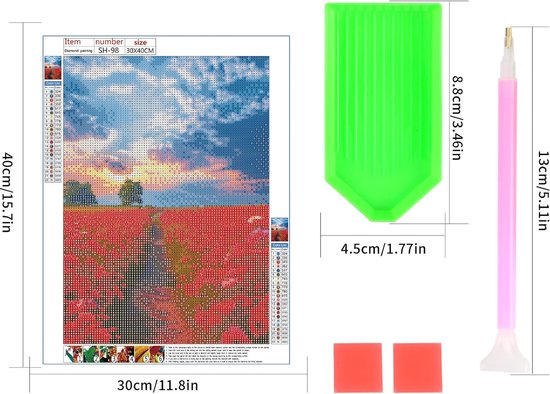 DIY 5D Diamond Painting Kits, Painting by Numbers for Adults