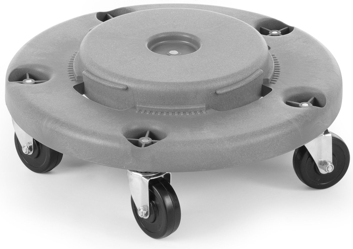 AmerBox Trolley voor ronde afvalbak – lichtgrijs – ⌀455x(H)165mm – polypropyleen