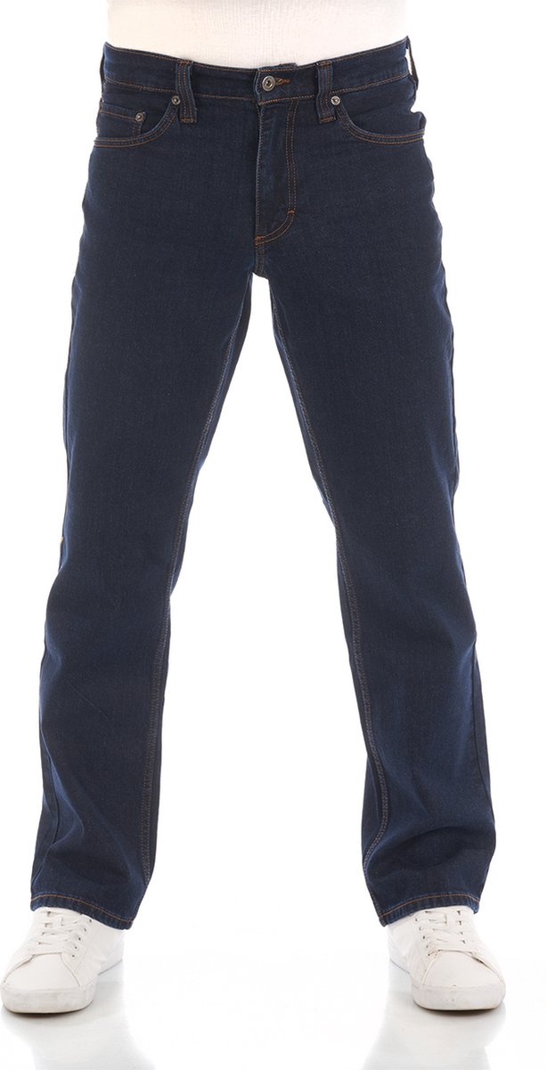 Mustang Heren Jeans Broeken Big Sur regular/straight Fit Blauw Volwassenen Denim Jeansbroek