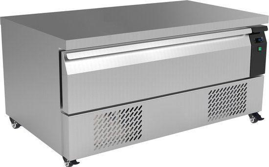 Combisteel Koel-/vrieswerkbank - Laag Model - 116L - 1 Lade (3x 1/1 GN) - Geforceerd - Wielen - 1230x700x600mm
