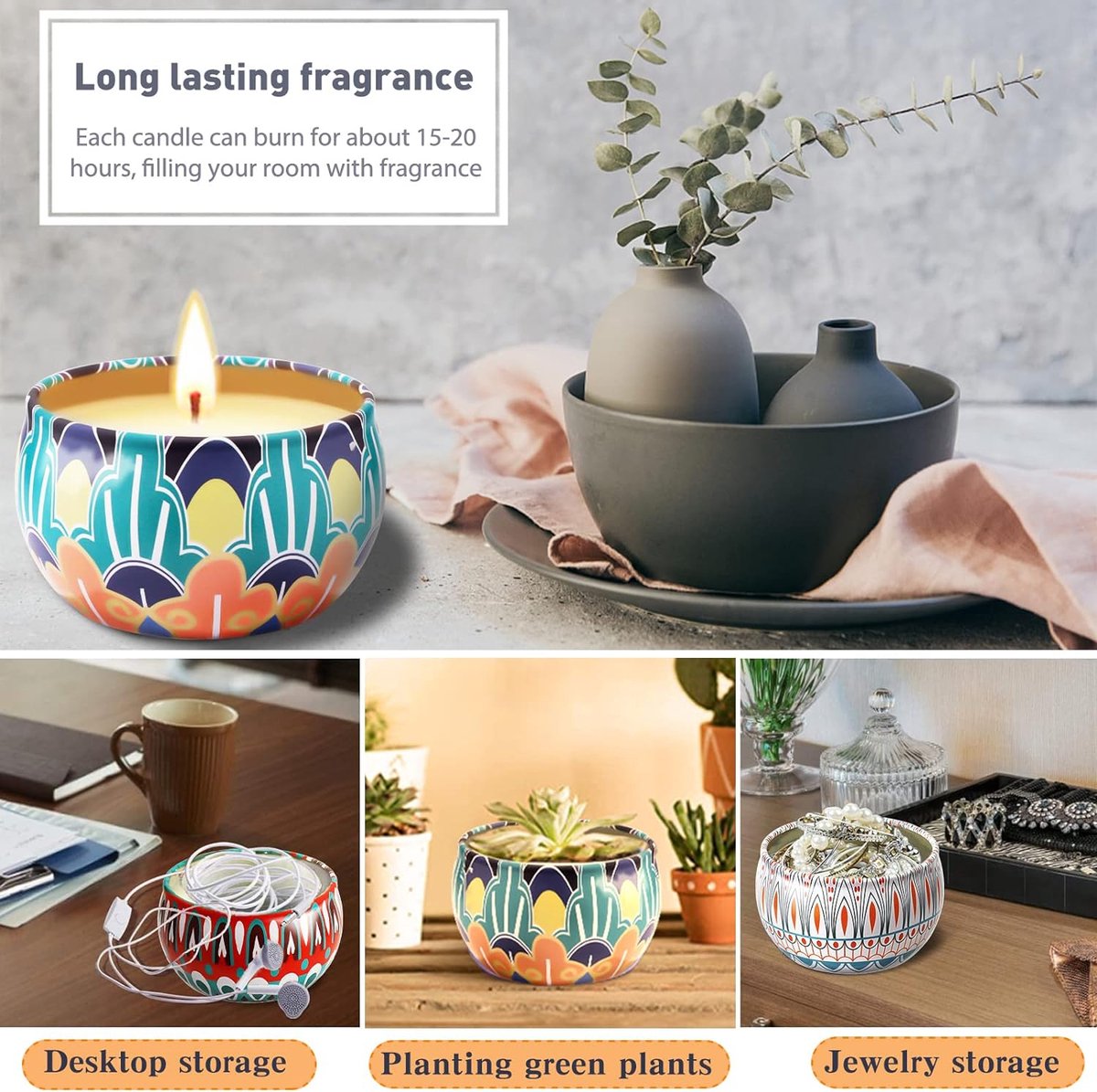 Kaarsenset DIY Kaarsen Maken Kit DIY Kaarsen Maken Accessoires Geurkaars Geschenken Set Inclusief Bijenwas Kaarsendoosjes Kaarsenlonten Geschenken voor Vrouwen