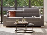 LINEA SOFA Canapé-lit express 4 places VIZIR en tissu - gris - couchage 160 cm - matelas 18 cm L 216 cm x H 100 cm x P 94 cm