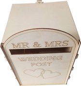Boîte à Cartes-cadeaux boîte aux lettres de mariage Mr & Mrs boîte en bois boîte à cartes en bois tirelire boîte à cartes de mariage avec clé boîte à cartes cadeaux pour la décoration de fête de mariage