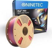 NINETEC | PLA+ Filament Rouge + Blauw