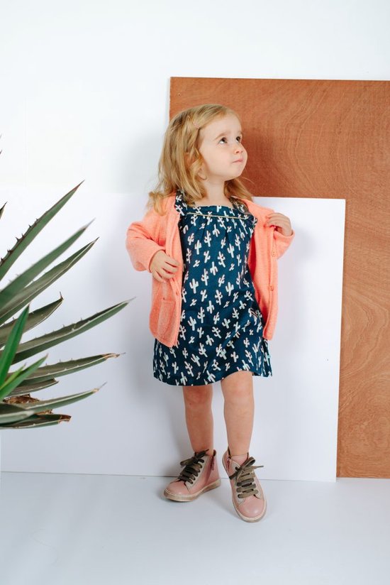 Ensemble - Overgooier + Tshirt - blauw /groen , ecru - 1 jaar 80