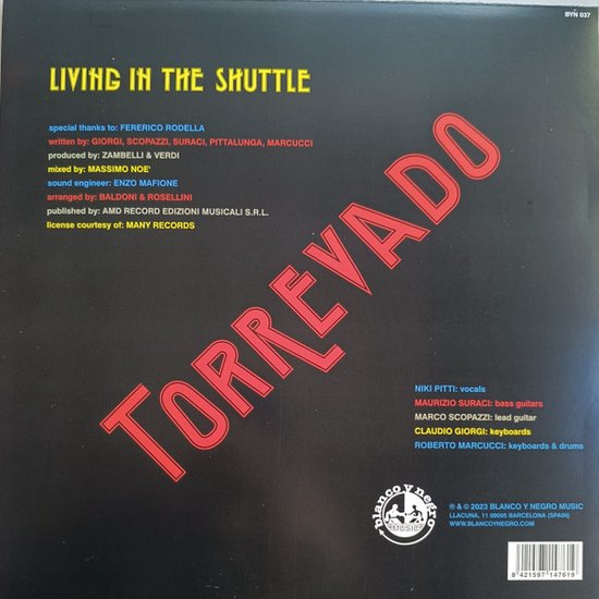 Torrevado – Living In The Shuttle - 12" reissue 2023