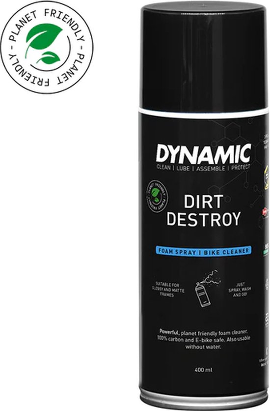 Dynamic Dirt Destroy Foam Spray - Fietsreiniger foamspray - Fiets schoonmaken - Foam Spray - Fietsonderhoud