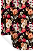 Stickers Stickers muraux - Fleurs - Roses - Couleurs - 40x60 cm - Feuille adhésive