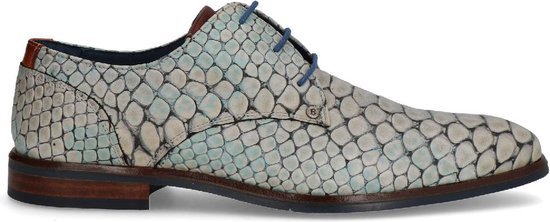 Belles chaussures pour hommes | marque Berkelmans | modèle Cartagena Reptile Aqua Zulu
