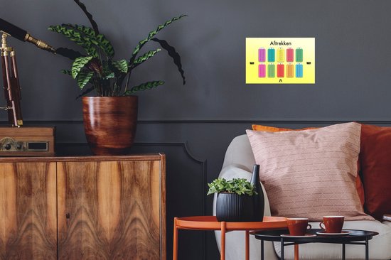 Stickers muraux - Chambre d'Enfant - Comptage - Soustraction - Garçons - Filles - Enfants - 30x20 cm - Film Adhésif