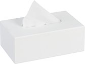 Relaxdays tissue box - tissuehouder - houtlook - zakdoekendoos - rechthoekig - modern