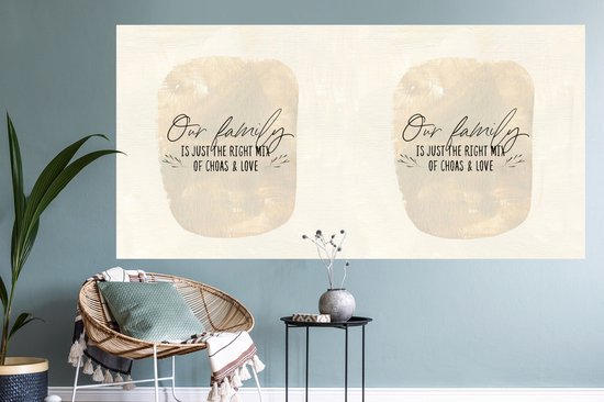 Muurstickers - Sticker Folie - Familie - Ouders - Quotes - 160x80 cm - Plakfolie - Muurstickers Kinderkamer - Zelfklevend Behang - Zelfklevend behangpapier - Stickerfolie