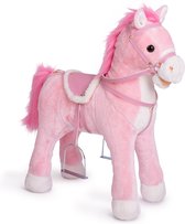 Pink Papaya staand paard om op te zitten | 60cm speelpaard om op te rijden Sparkles | paard om op te rijden voor kinderen met geluid | rijpaard