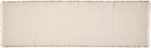 Broste Copenhagen - Tafelloper 'Elouise' (41.5x140cm, Offwhite/Funghi Grey)